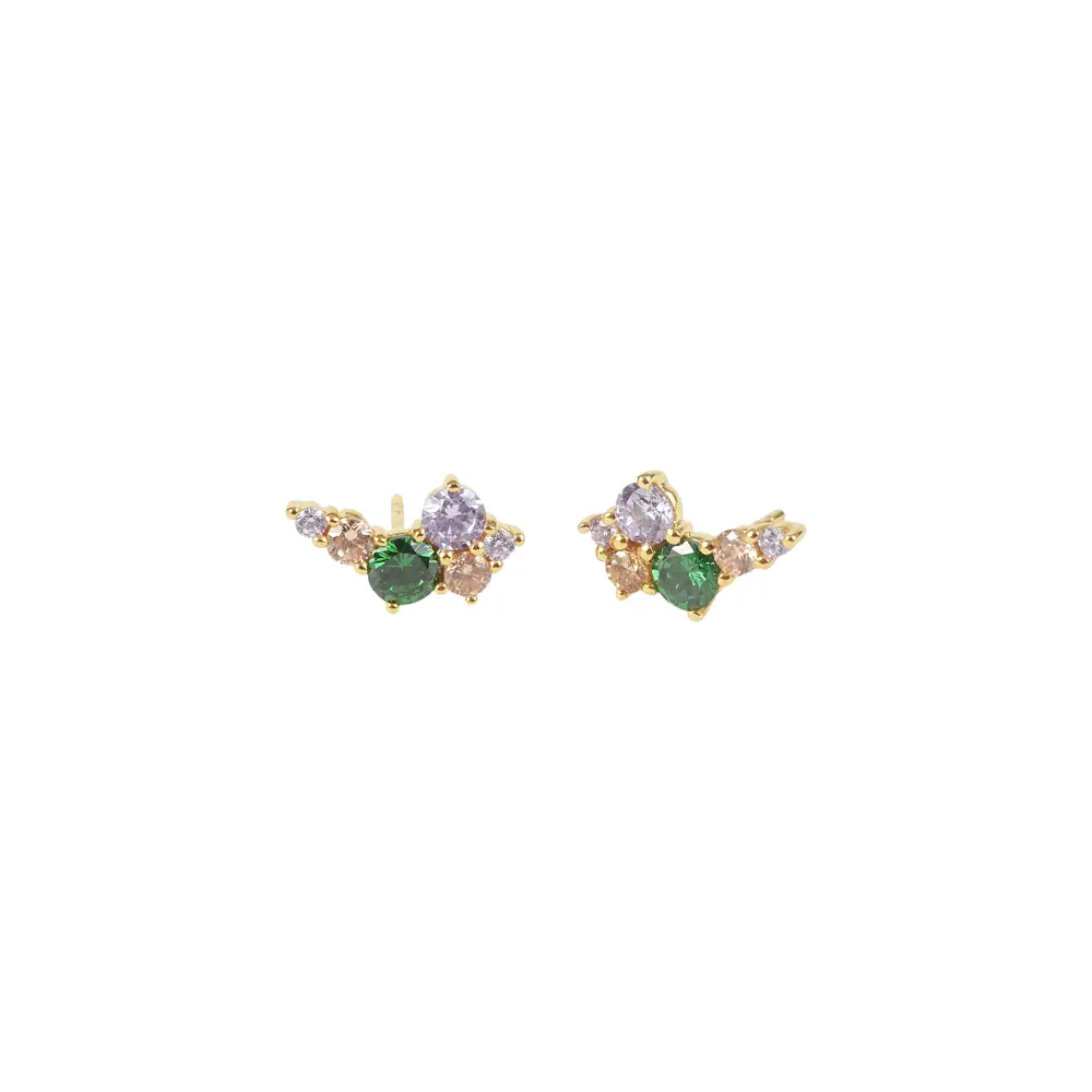 Colorbomb ørestik grøn fra Lush Lush Jewelry