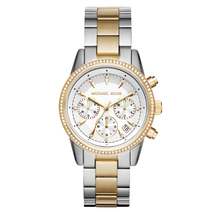 Michael Kors Ritz ur - Sølv/guld/hvid fra Michael Kors Watches