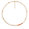 Karneol Pearl Halskæde - Forgyldt fra Lush Lush Jewelry