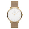 NativeR // 32mm // Gold // Gold Mesh // White Dial fra Nordgreen