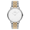 NativeR // 32mm // Silver // Silver/Gold 5-Link // White Dia fra Nordgreen