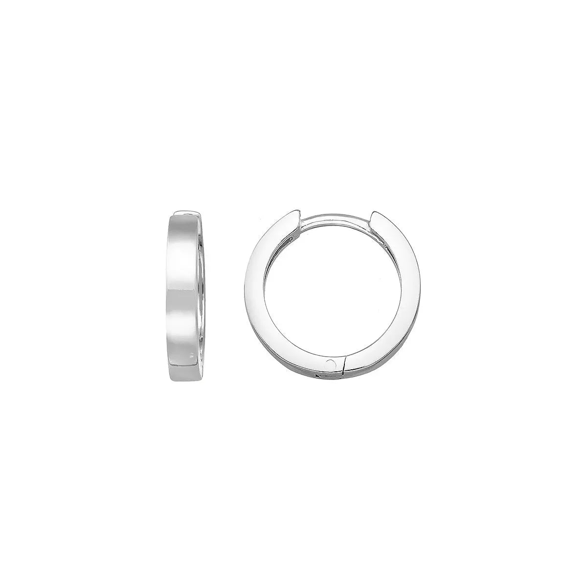 Simple creoler 13mm - Sølv fra Lush Lush Jewelry