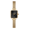 Quadro Mini Evergold Onyx 15,4x18,2 mm - Guld/Sort fra Daniel Wellington