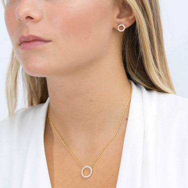 Biella Grande Halskæde - Forgyldt fra Sif Jakobs Jewellery