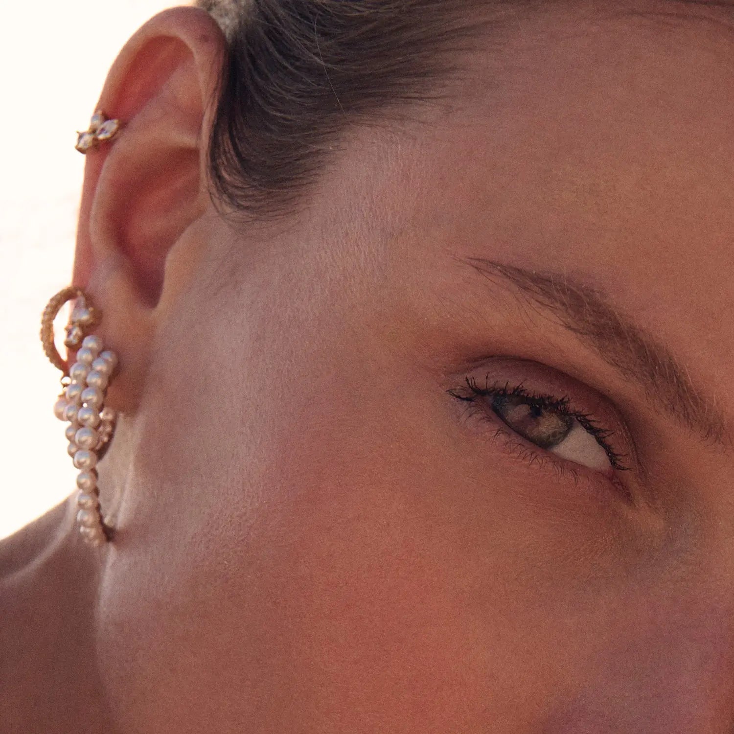 Adria Tre Piccolo øreringe - Forgyldt fra Sif Jakobs Jewellery