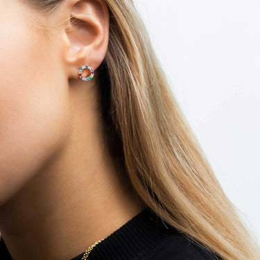 Biella Uno Piccolo Ørestikker - Forgyldt fra Sif Jakobs Jewellery