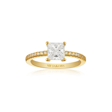 Ellera Quadrato Ring - Forgyldt fra Sif Jakobs Jewellery