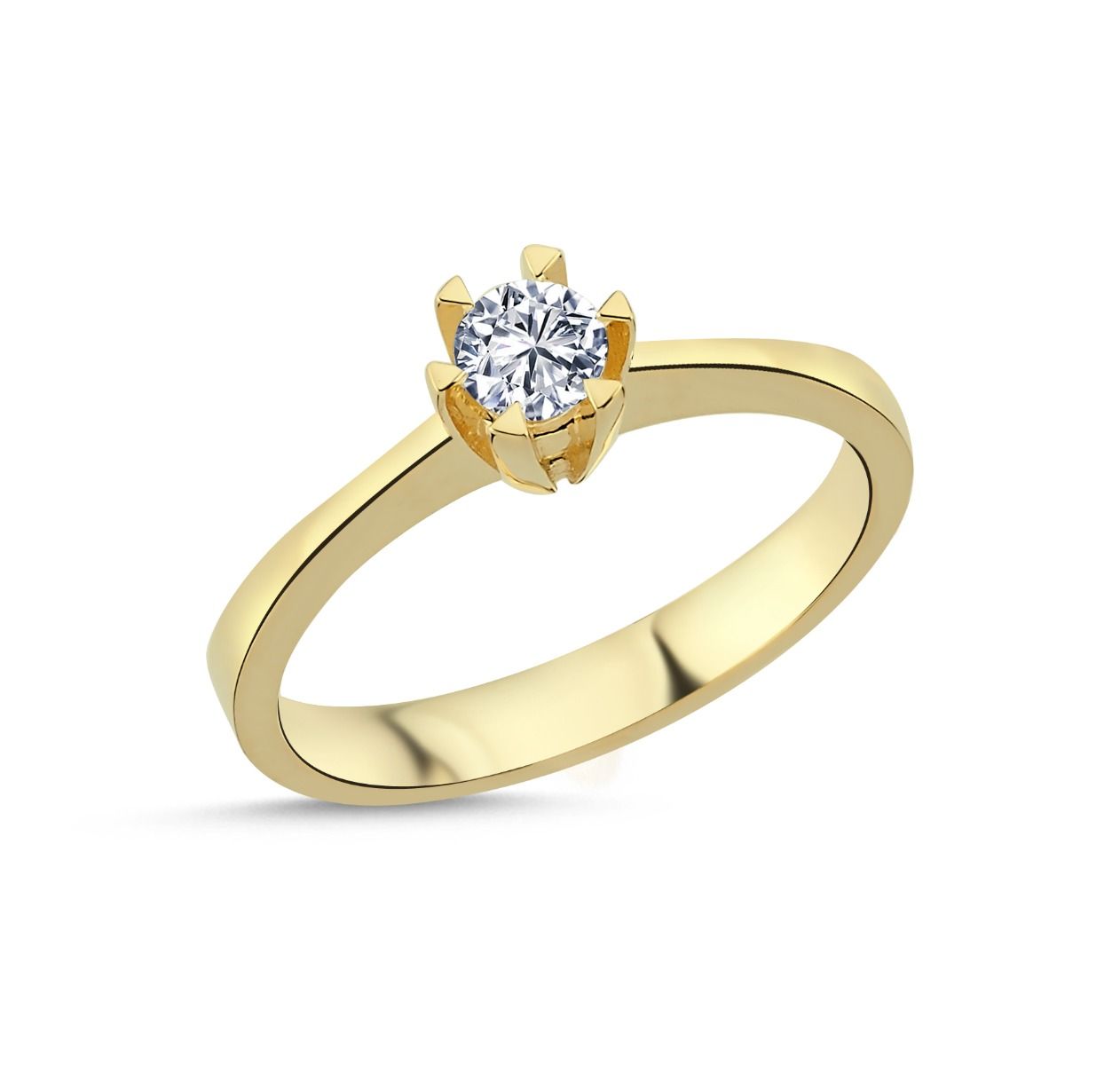 STAR Ring m. 0,50ct. W-si 4 greb - 14 kt. Guld fra PLAZA