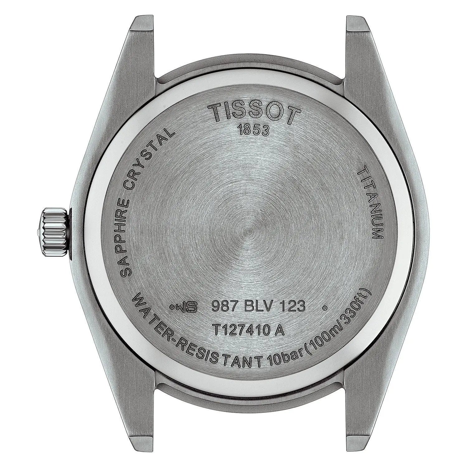 Gentleman titanium ur - Sølv/blå fra Tissot