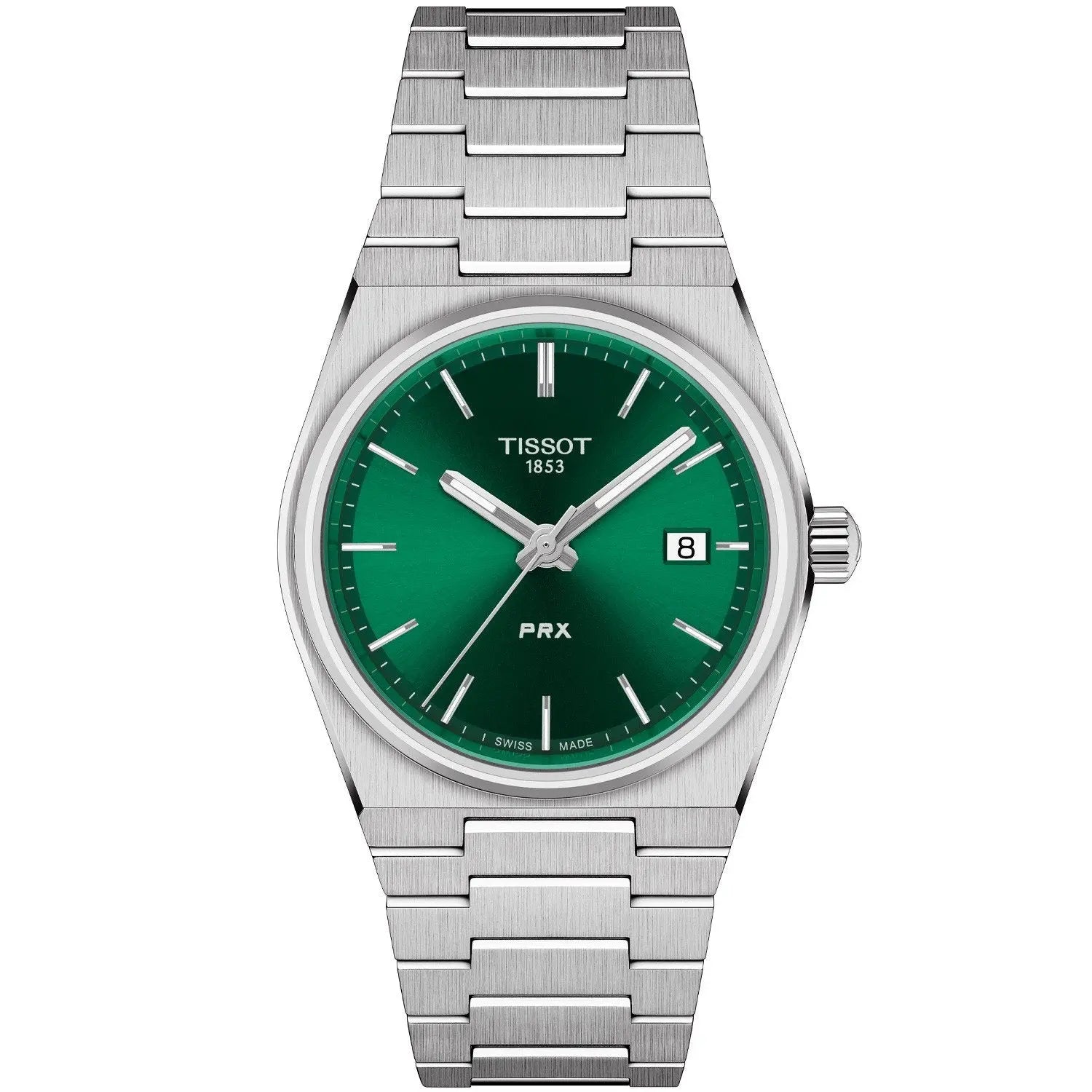 PRX 35mm ur - Sølv/grøn fra Tissot