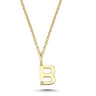 Bogstavvedhæng B m. 1 x 0,005 ct. W/SI 6,5 mm. - 14 kt. Guld fra Nuran