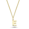 Bogstavvedhæng E m. 1 x 0,005 ct. W/SI 6,5 mm. - 14 kt. Guld fra Nuran