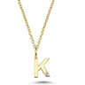 Bogstavvedhæng K m. 1 x 0,005 ct. W/SI 6,5 mm. - 14 kt. Guld fra Nuran