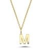 Bogstavvedhæng M m. 1 x 0,005 ct. W/SI 6,5 mm. - 14 kt. Guld fra Nuran