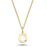 Bogstavvedhæng O m. 1 x 0,005 ct. W/SI 6,5 mm. - 14 kt. Guld fra Nuran