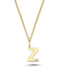 Bogstavvedhæng Z m. 1 x 0,005 ct. W/SI 6,5 mm. - 14 kt. Guld fra Nuran