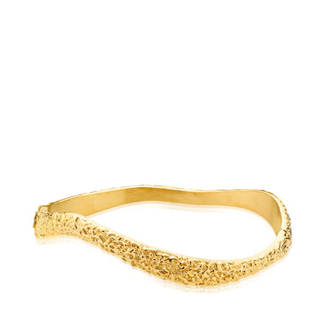 Wavy Armbånd - Forgyldt Stål