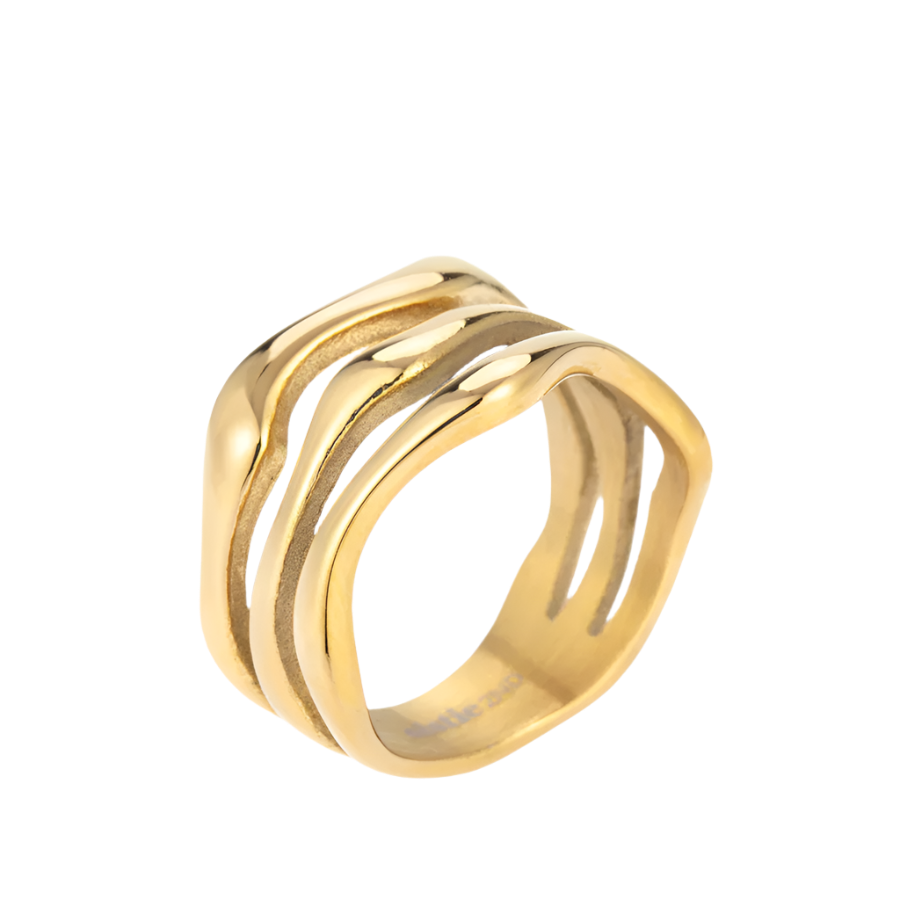 Wavy Ring - Forgyldt fra Sistie 2nd