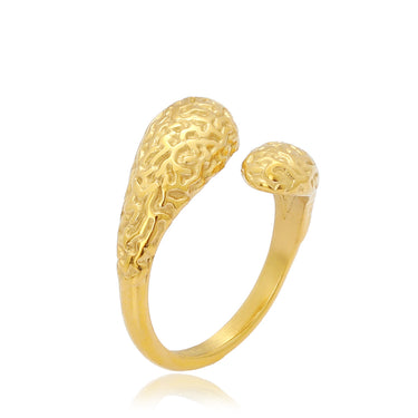 Drops Ring - Forgyldt Stål